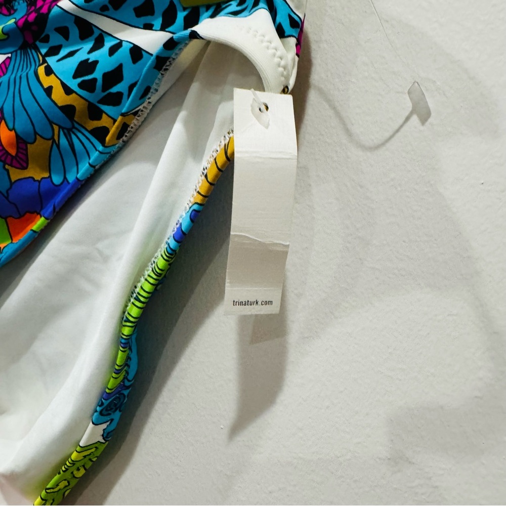 TRINA TURK Multi-color Print Swim Bottoms Size 10 - Picture 5 of 10